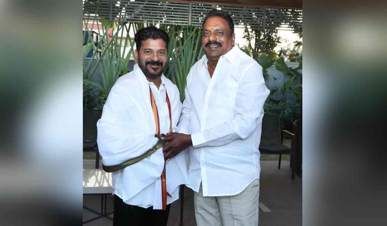 BRS MLA Prakash Goud denies speculations on changing party after meeting CM Revanth Reddy