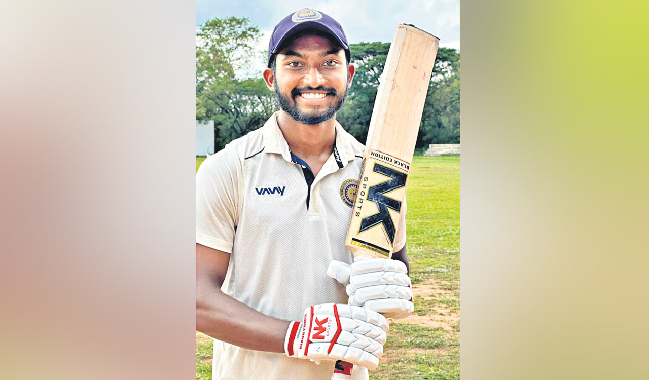 Col CK Nayudu Trophy: Himateja hits century against Jammu and Kashmir