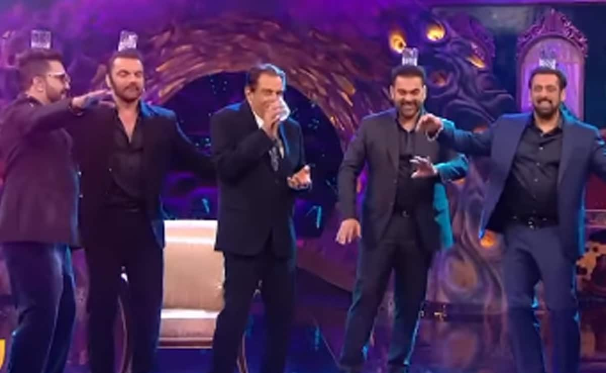 Watch: Salman And Dharmendra Recreate Bobby Deol's Animal Song Jamal Kudu