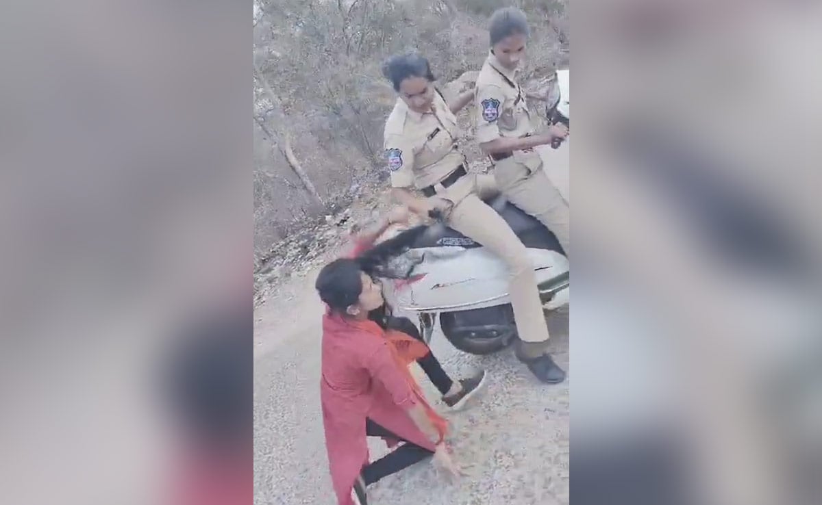 On Camera, Telangana Cops Drag Protesting Student By Hair