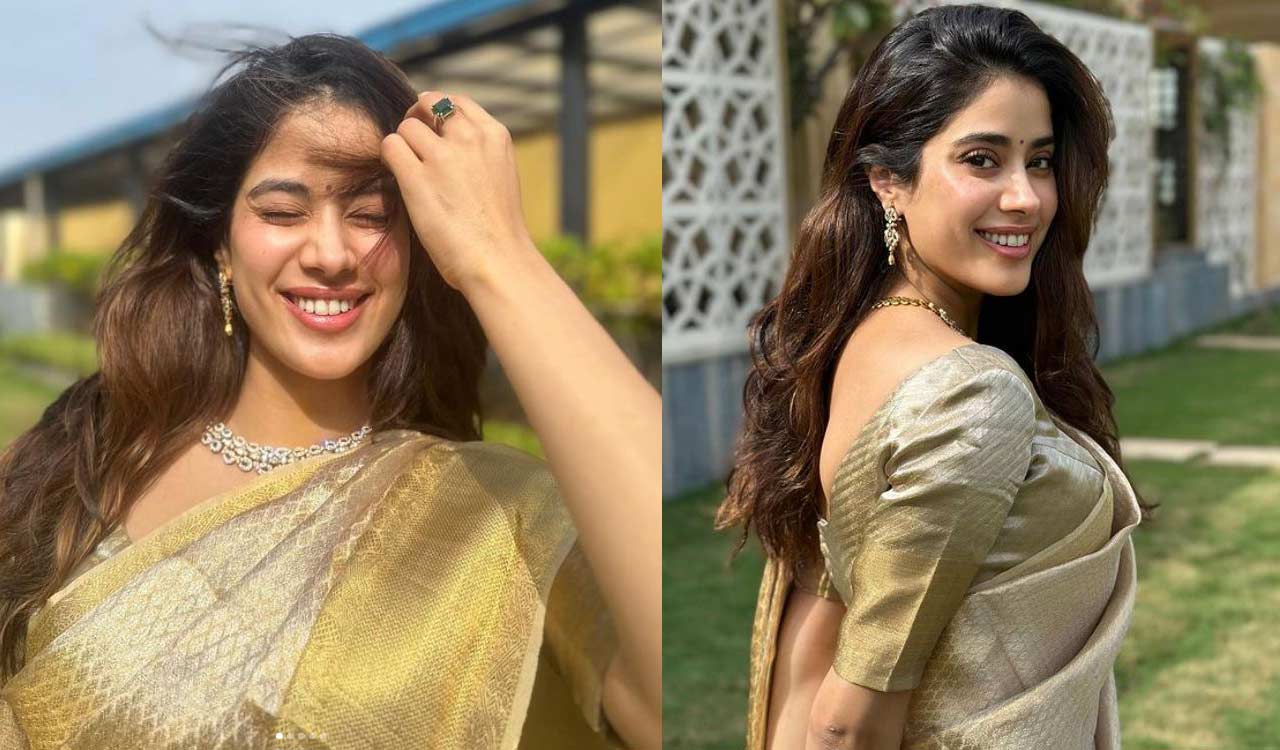 New Year, New Vibes: Janhvi Kapoor’s saree look defines serenity