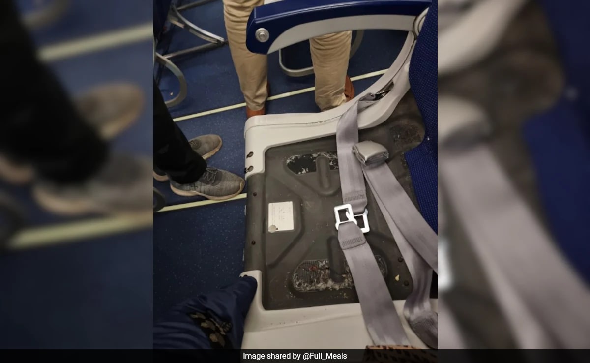 Man Finds Seat Cushion Missing On IndiGo Flight, Airline Responds