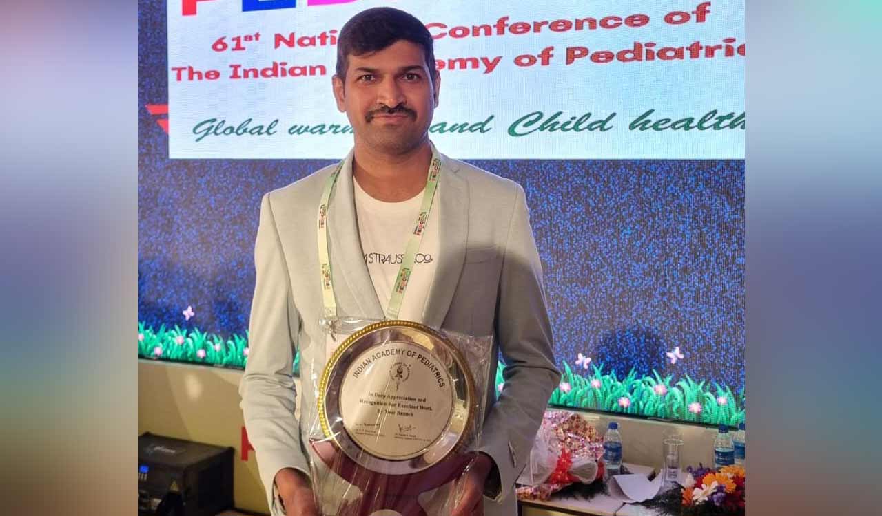 Telangana: Mancherial pediatrician gets Pedicon award