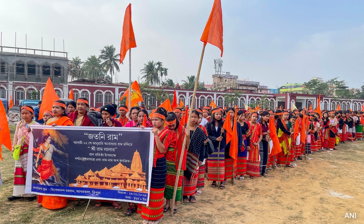 Devotees Organise Rally In Tripura To Mark Ram Temple Consecration