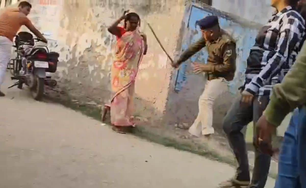 Video: Dalit Woman Beaten By Cop In Public View In Bihar; Police Clarify