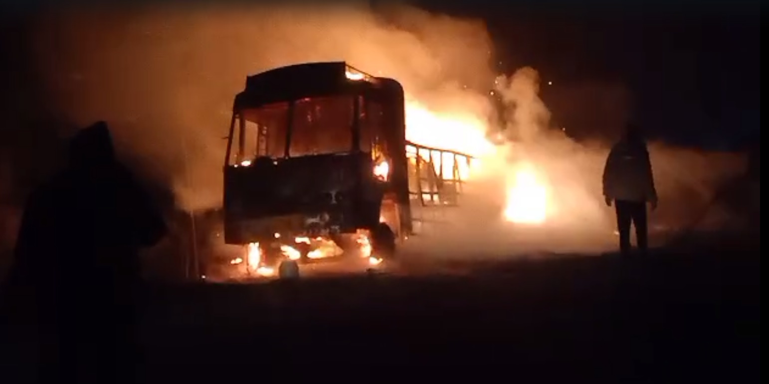 Video: Truck Carrying Fireworks To Ayodhya Catches Fire