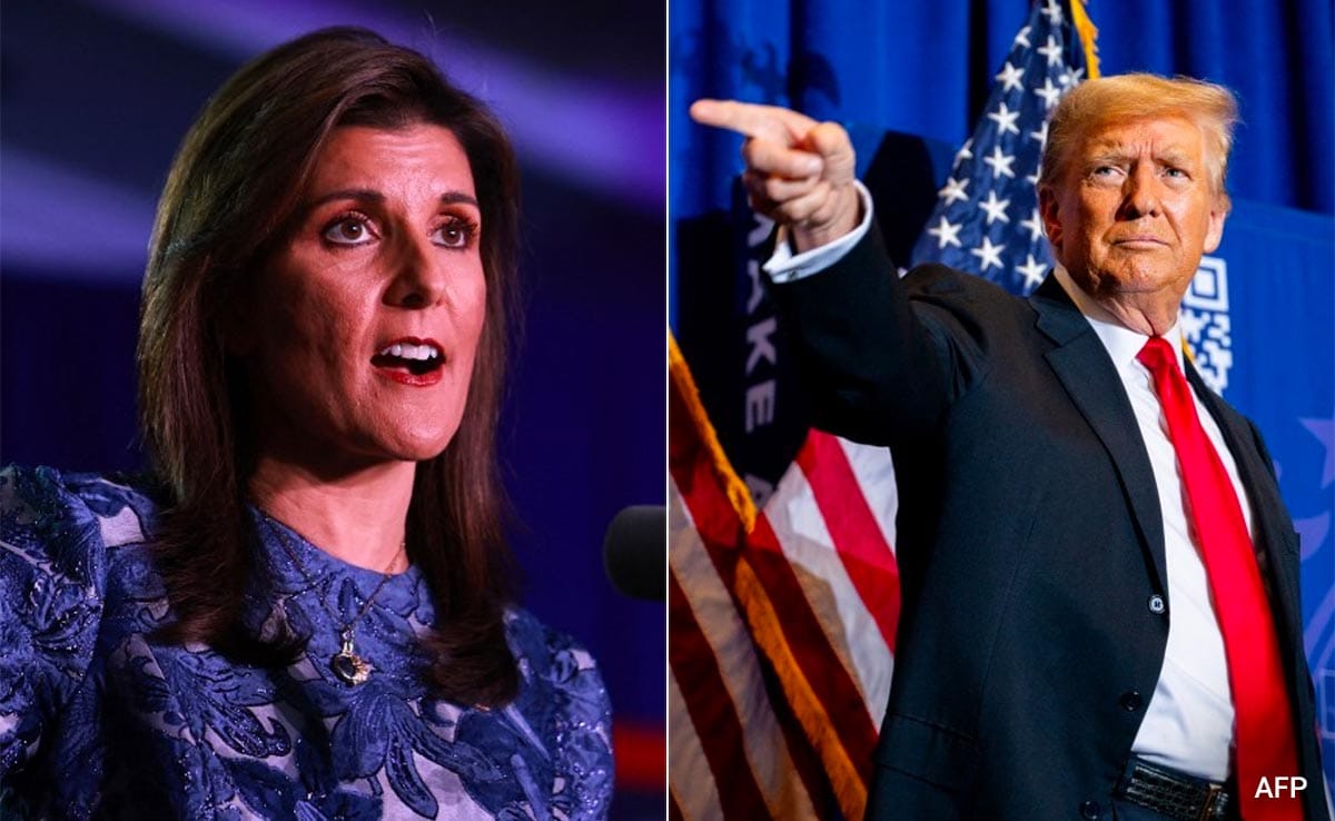 "Oh, He's Away": Trump Mocks Nikki Haley Over "Absence" Of Husband