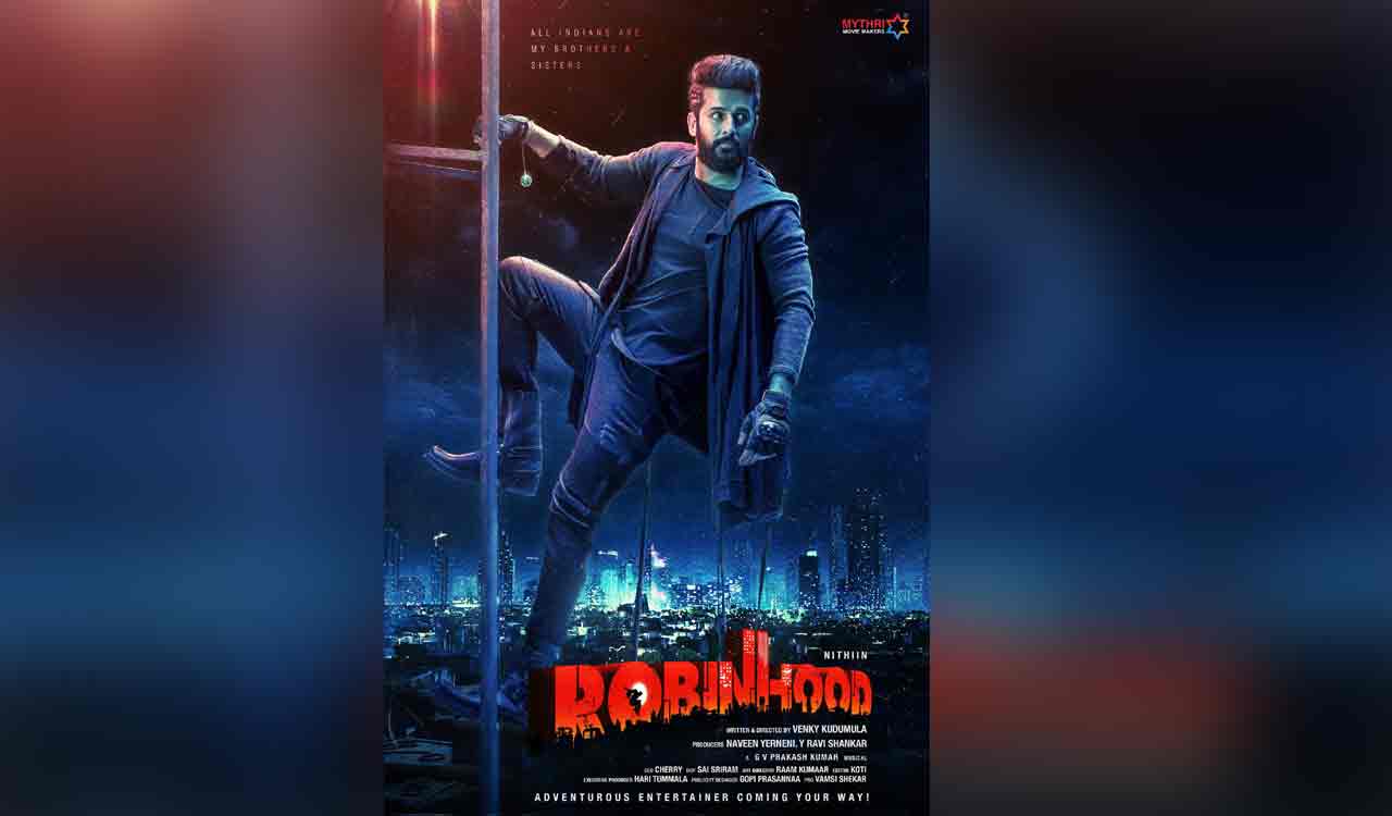 Nitin’s upcoming project titled ‘Robinhood’, makers unveil title through glimpse video