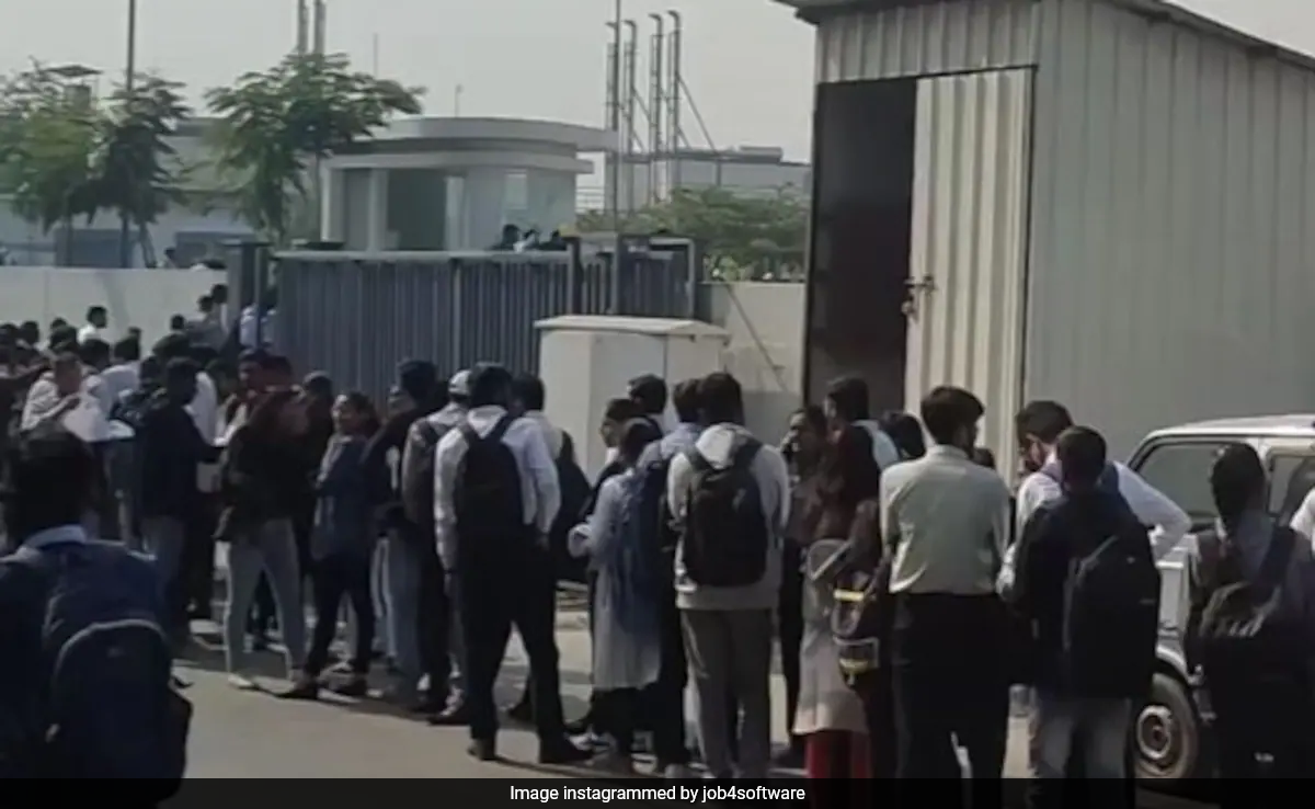 Viral Video Shows 3,000 Engineers Queuing Up For Walk-In Job Interview In Pune