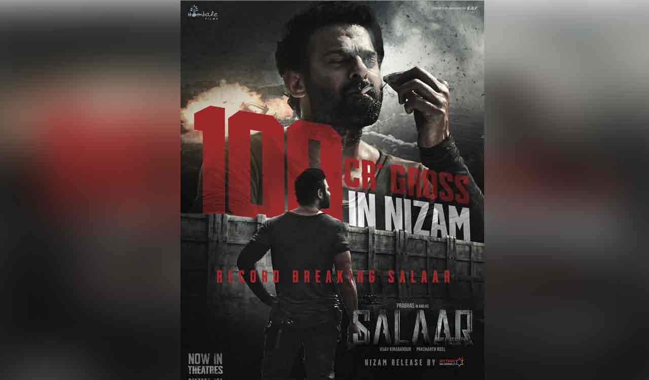 ‘Salaar’ collects Rs 100 cr gross in Nizam