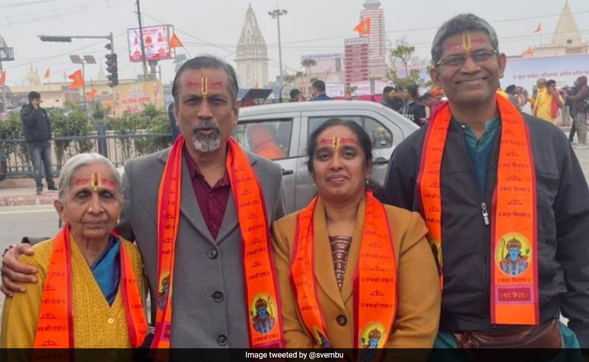 ''Very Blessed To…'': Zoho CEO Sridhar Vembu Visits Ayodhya With Family