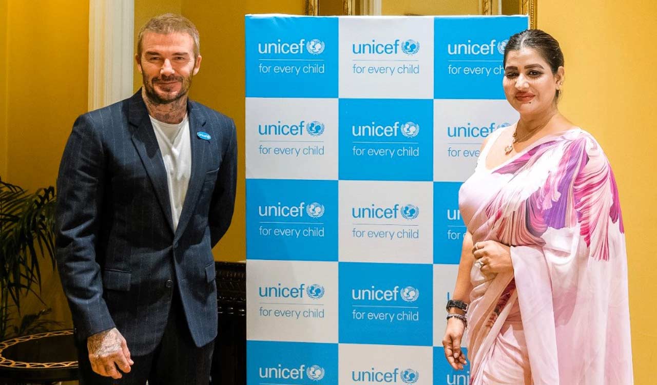 UNICEF Goodwill Ambassador David Beckham welcomes Hyderabad’s Sudha Reddy on board