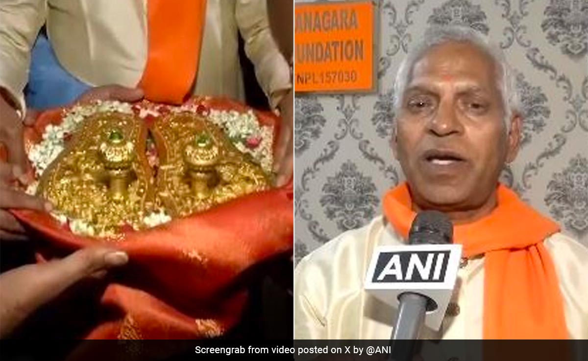 Hyderabad Man, 64, To Walk 7,200 Km To Ayodhya Carrying Gold Slippers