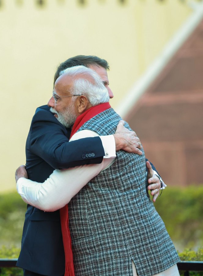 "My Friend, President Emmanuel Macron…": PM Modi Posts Hug Pic