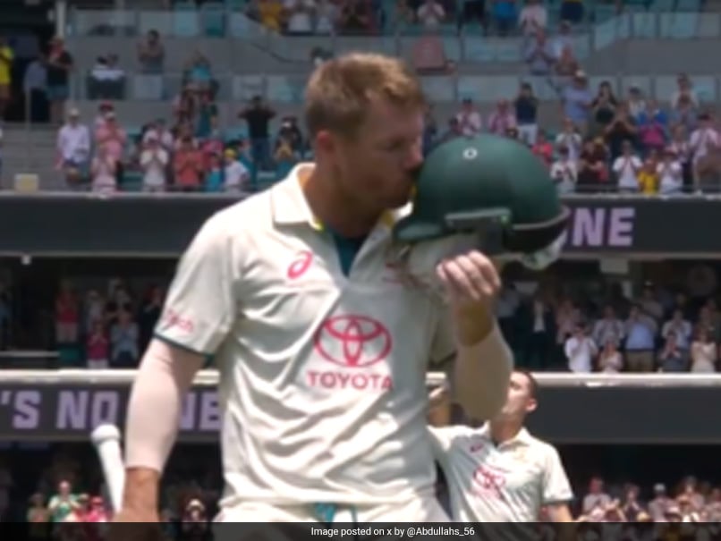 Watch: Warner's Final Moments As Test Player On Cricket Field Is Viral