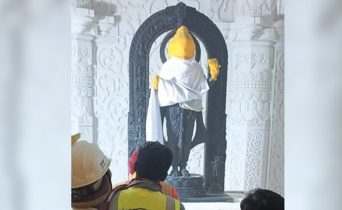 1st Photo Of Ram Lalla Idol Inside Ayodhya Temple's Sanctum Sanctorum