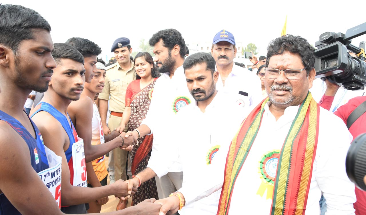 Adilabad: Four-day long 7th inter-society sports meet begins in Utnoor