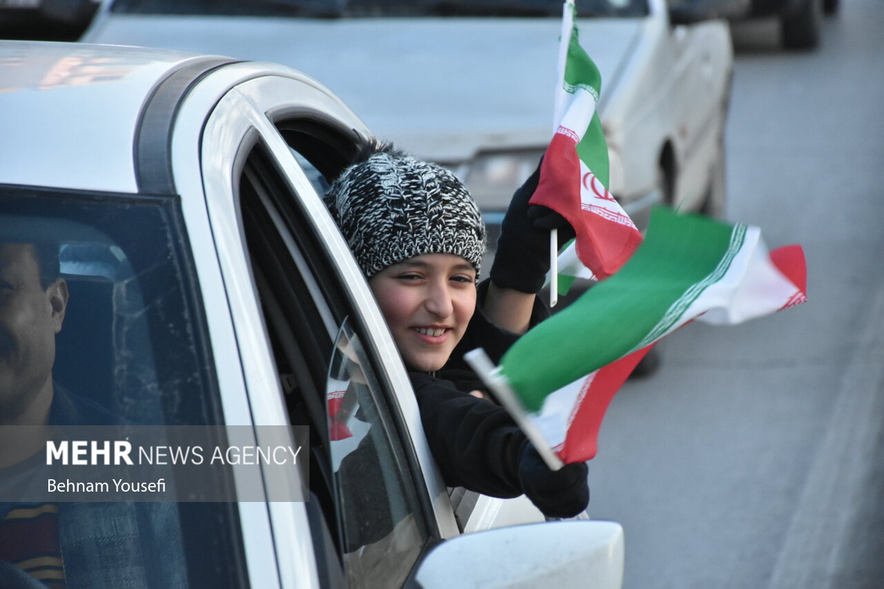 People in Arak jubilant after Iran football victory