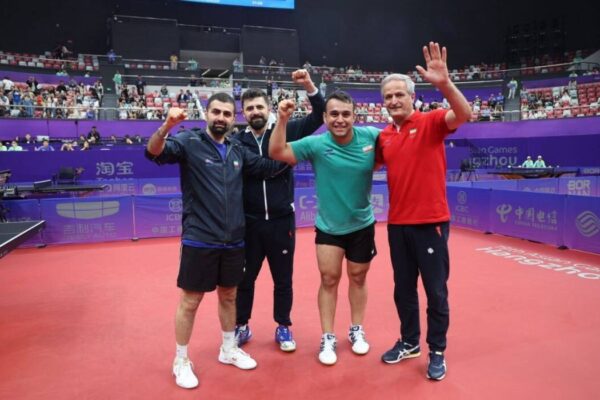 Iran's men table tennis team beat Egypt in S. Korea