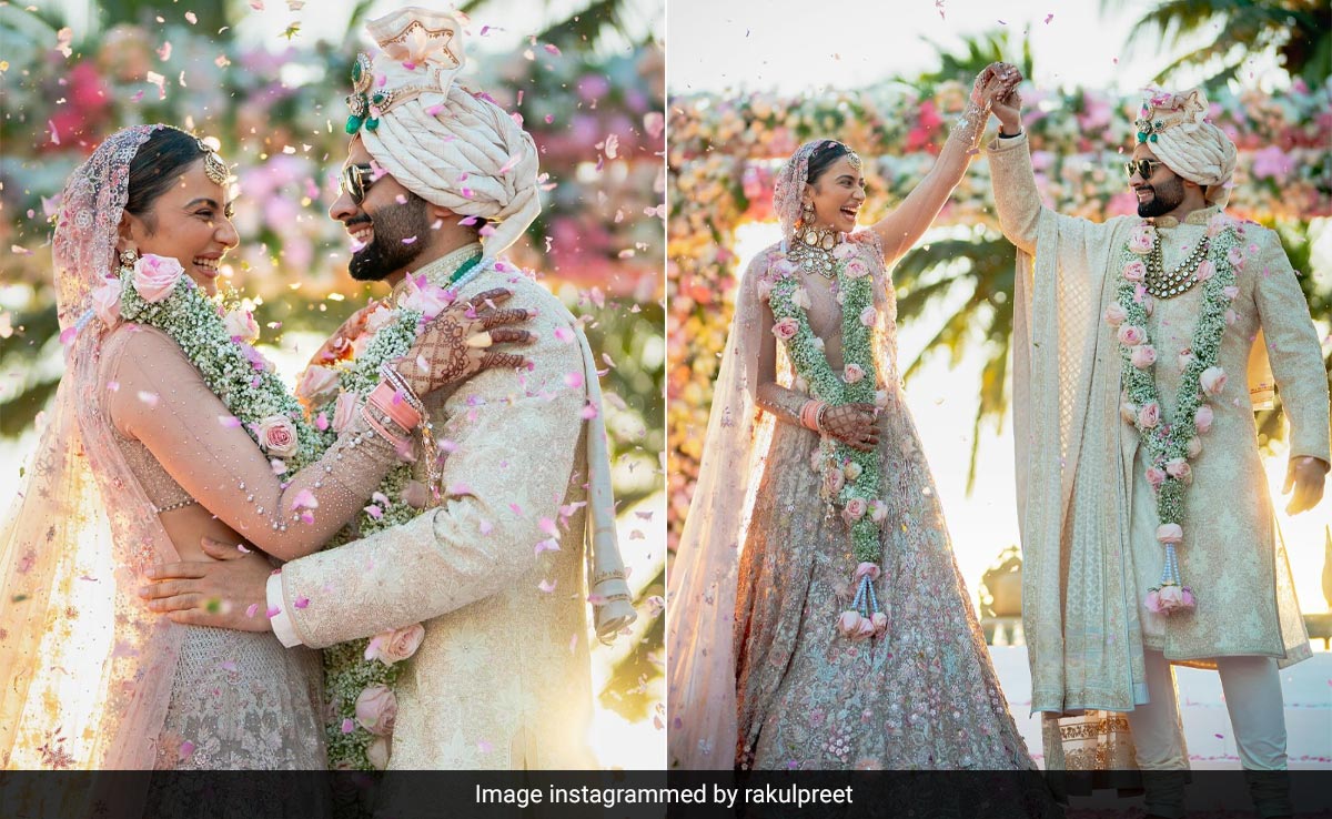 Rakul Preet Singh Is A Dreamy Spring Bride In A Pastel Floral Lehenga