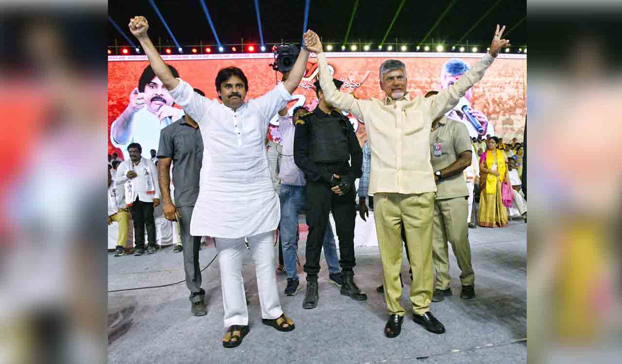 Chandrababu Naidu, Pawan Kalyan vow to end Jagan’s ‘destructive’ rule