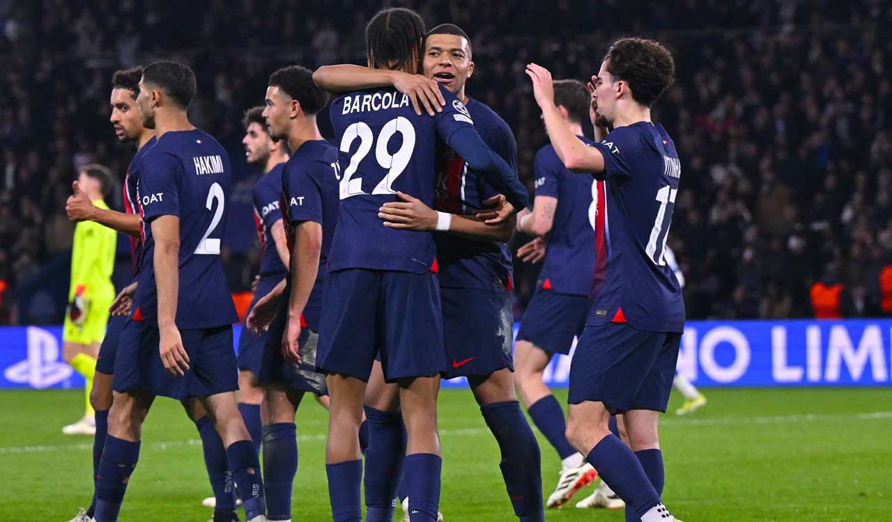 Champions League: Mbappe, Barcola lead PSG to victory over Real Sociedad