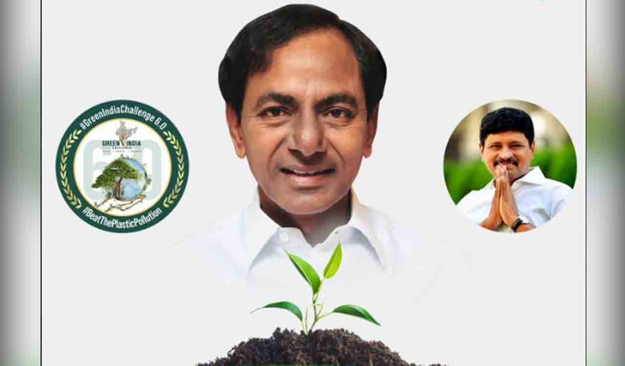 MP Santosh urges people to plant three saplings as a part of KCR’s 70th birthday