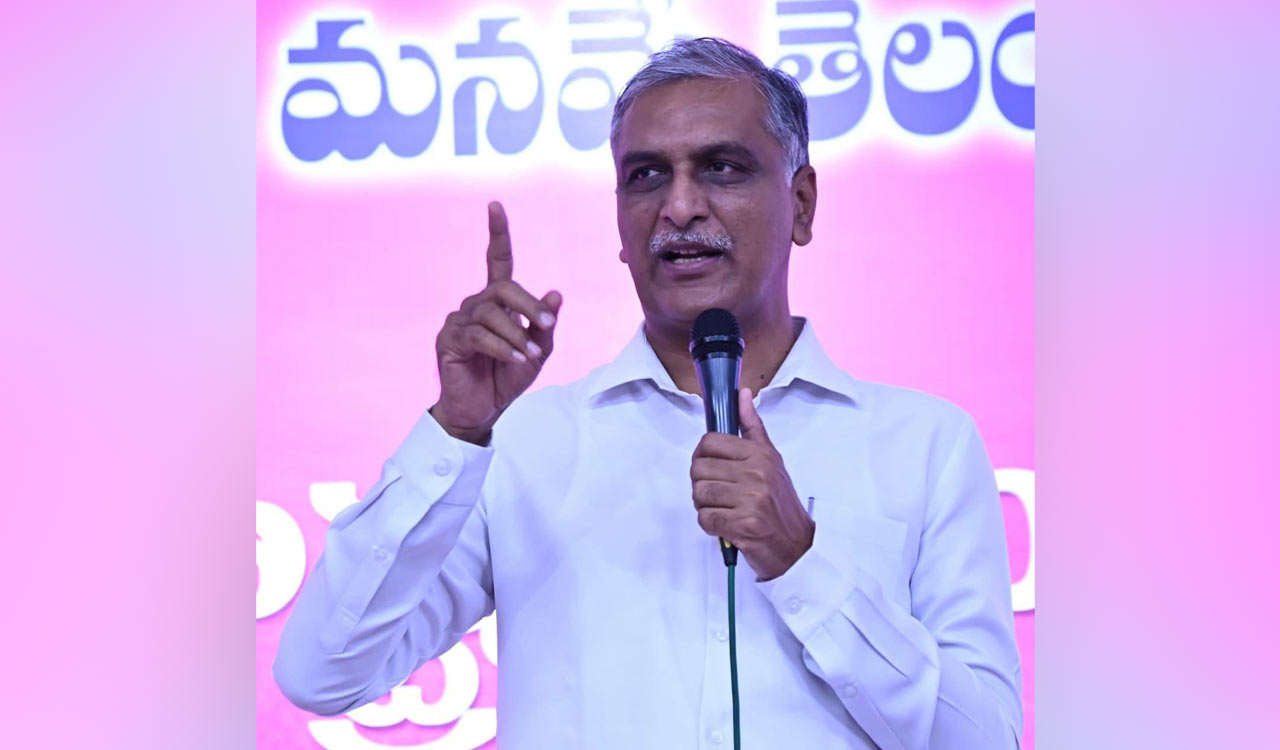 Congress Govt misleading people on fate of Krishna projects, says Harish Rao