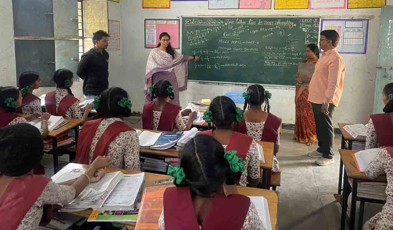 ITDA Utnoor PO inspects Ashram schools in Asifabad