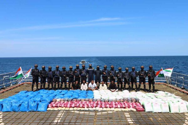 Indian Navy’s major operation nets 3,300 kg of drugs from Dhow