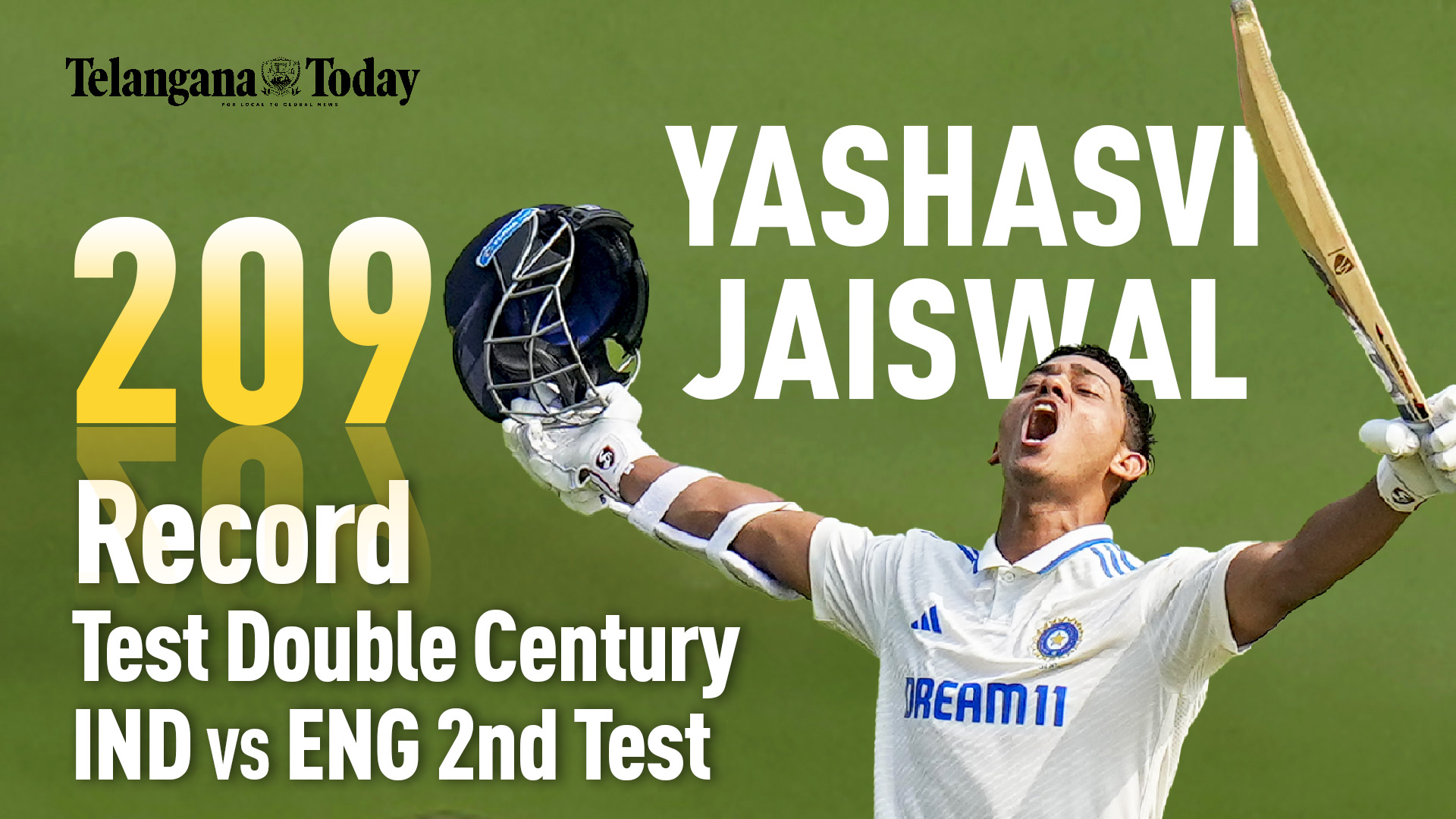 Yashasvi Jaiswal makes Record Test Double Century | India vs England Test Match | February 3, 2024