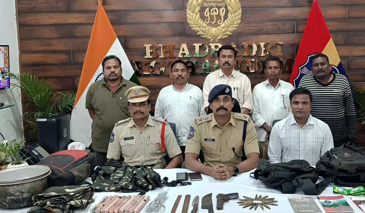 Five CPI ML (ND) naxals arrested in Kothagudem