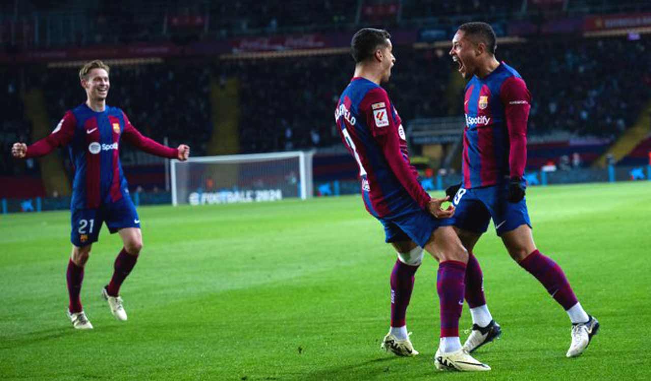 Barcelona newcomer Vitor Roque scores in narrow victory against Osasuna