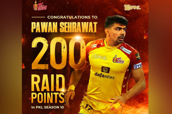 PKL 10: Pawan Sehrawat’s 4-point Super Raid steers Telugu Titans to a thrilling tie