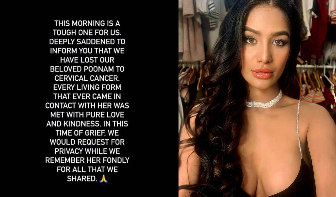 Poonam Pandey succumbs to cervical cancer at 32