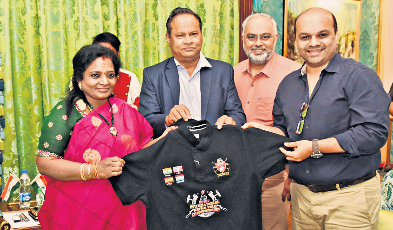 Polo Arena Championship jersey unveiled by State Governor Soundararajan