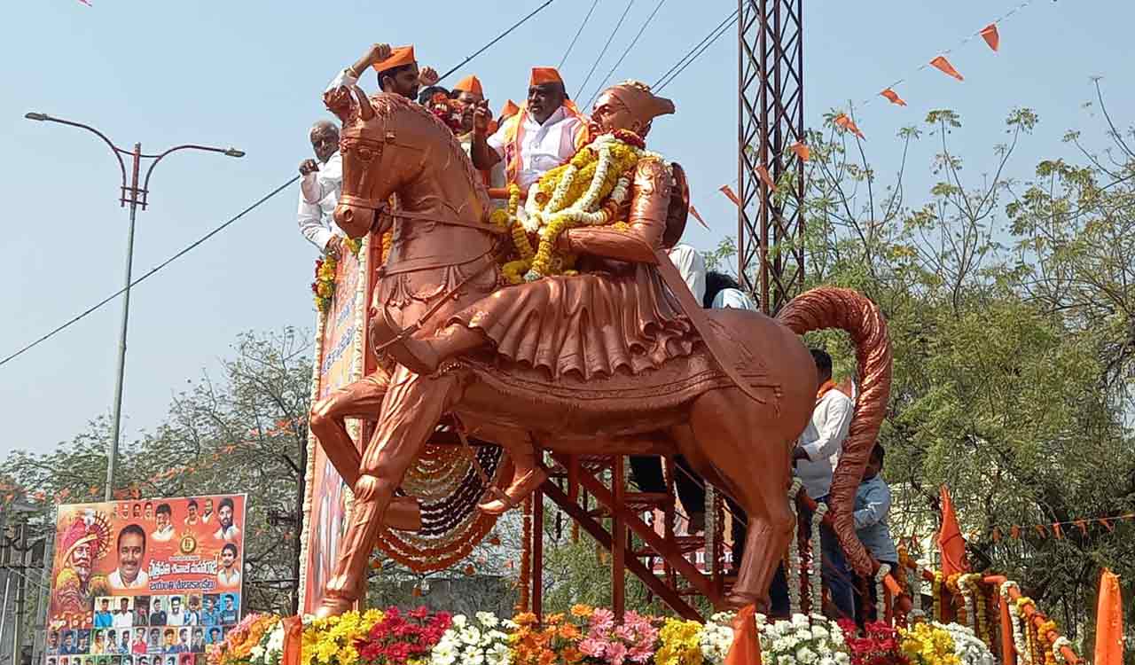 Hyderabad: Shivaji Shobha Yatra on February 19