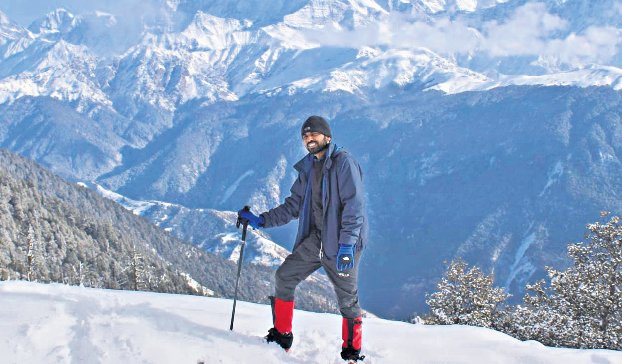 Hyderabad’s Rohit conquers peaks in honour of late Arjuna Awardee father