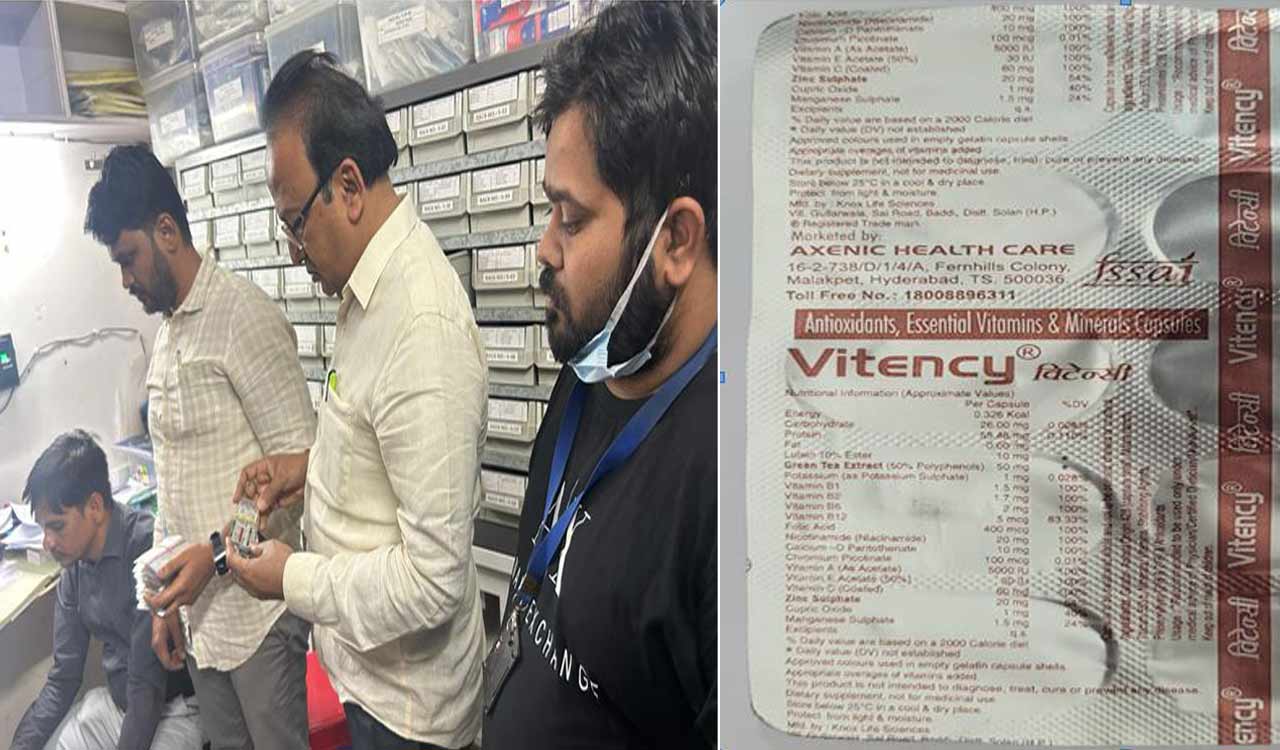 TSDCA uncovers mislabeling of ‘Vitency capsules’ as food product in Hyderabad