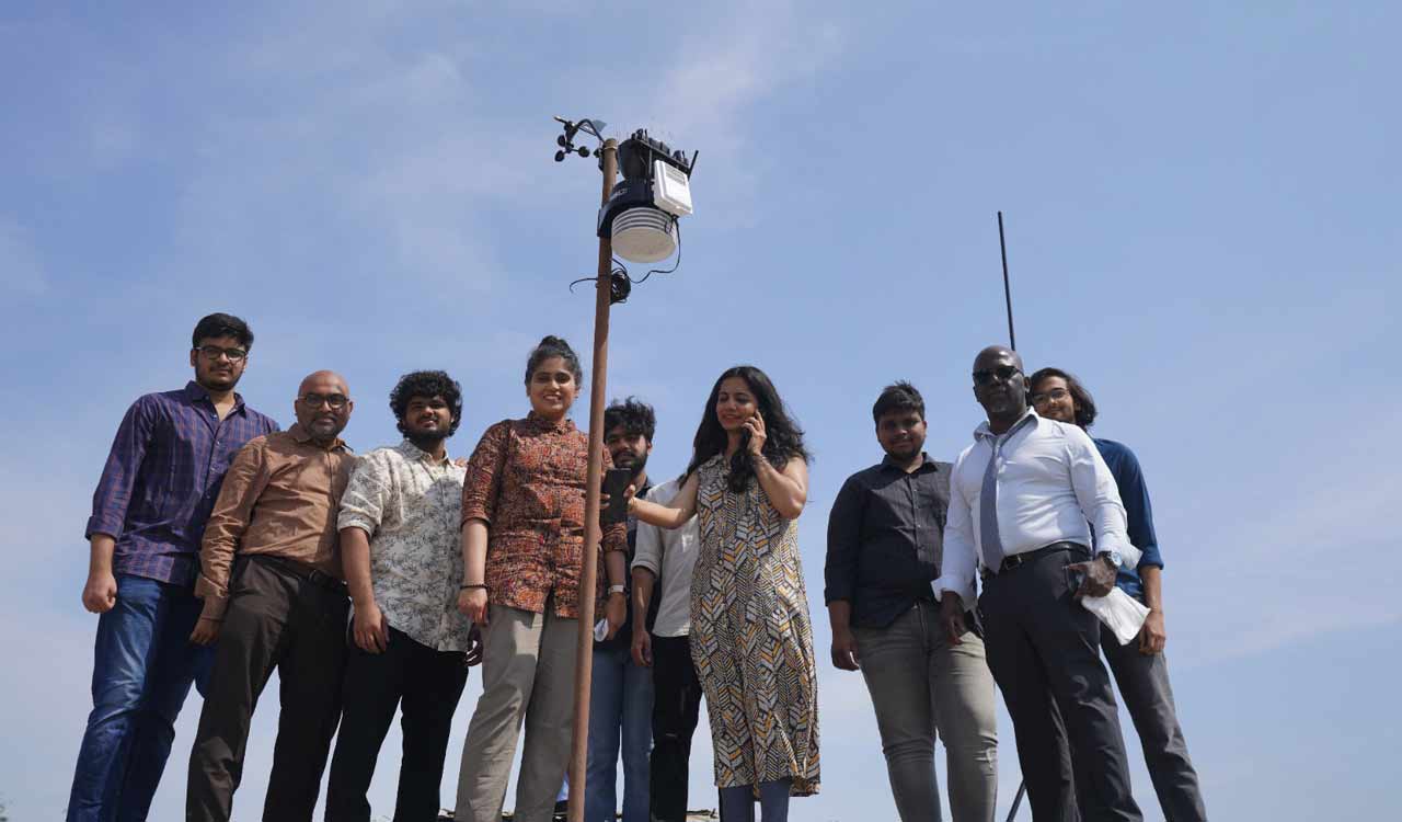 Weather and Air Quality Monitoring Station comes up at Mahindra University