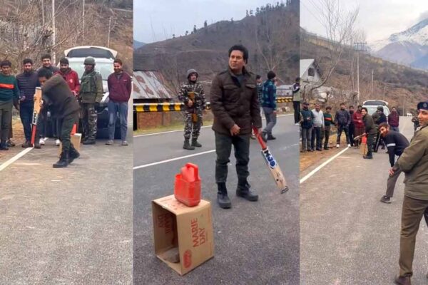 Watch: Sachin Tendulkar plays ‘Gully Cricket’ in Jammu and Kashmir