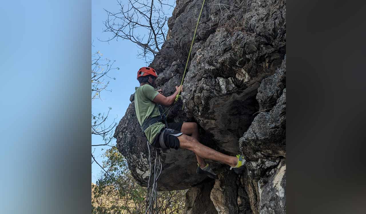 Hyderabad Climbers explore Mylaram caves in Bhupalpally