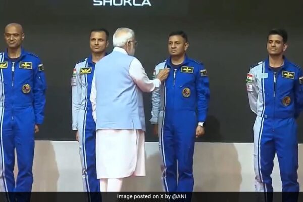 PM reveals names of Gaganyaan Mission astronauts at ISRO facility review