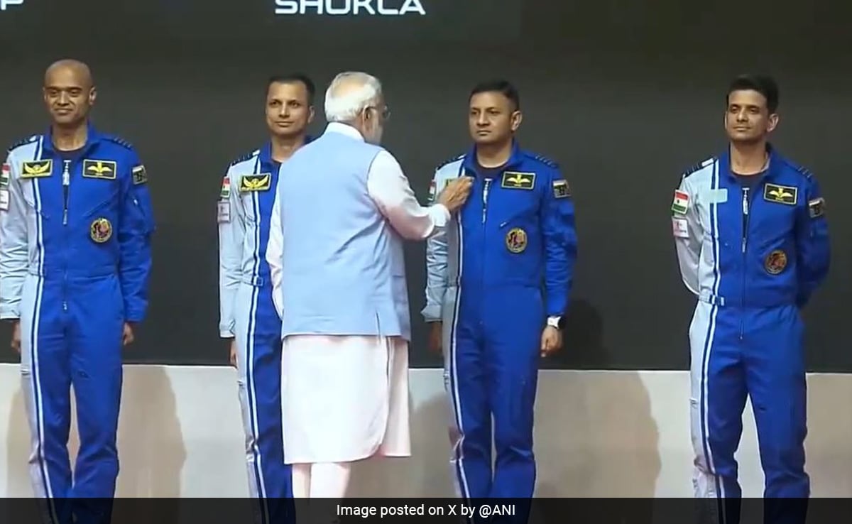 PM reveals names of Gaganyaan Mission astronauts at ISRO facility review