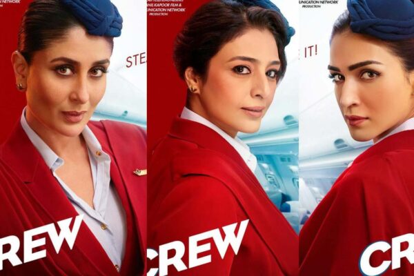 Kareena, Tabu, Kriti Sanon look stylish in air hostess avatars in ‘Crew’ first look posters