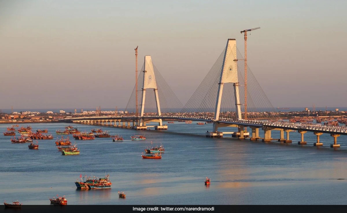 Video: Fly Above "Infrastructural Marvel" Sudarshan Setu In Gujarat