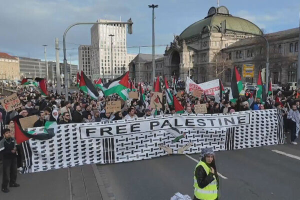 Palestine supporters march in Nuremberg to demand ceasefire in Gaza