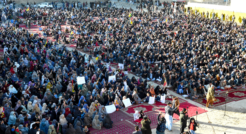 Protesters stage sit-in in Pakistan's Quetta against 'rigged' election