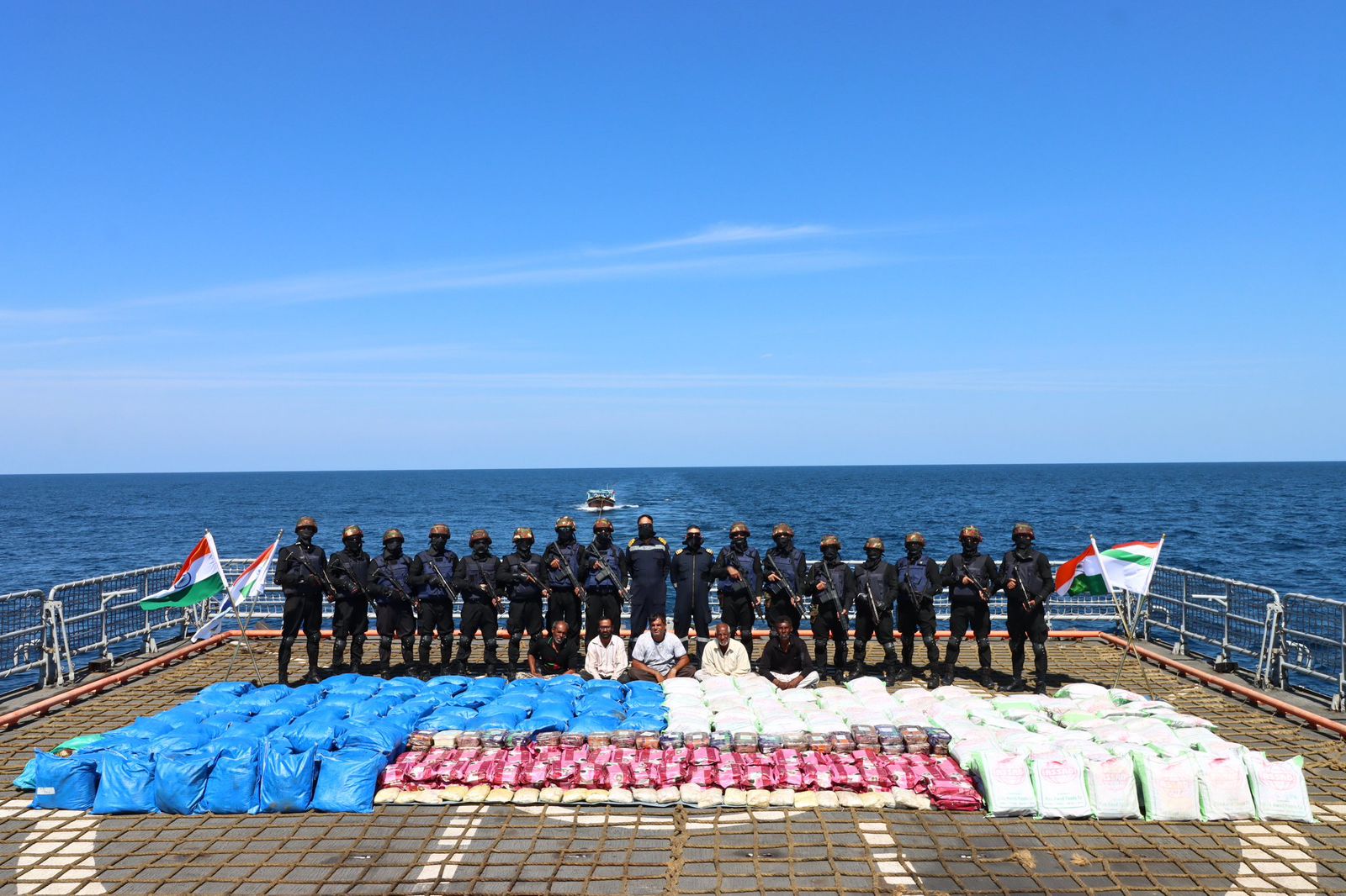 Navy Seizes 3,300 Kg Of Meth, Charas In Major Drug Bust Off Gujarat Coast