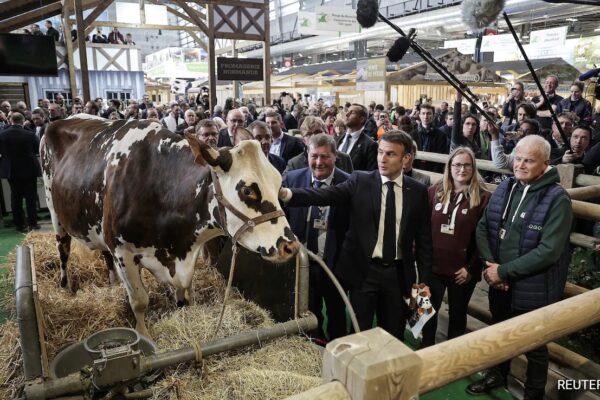 Angry French Farmers Clash With Police As Macron Attends Paris Agricultural Fair